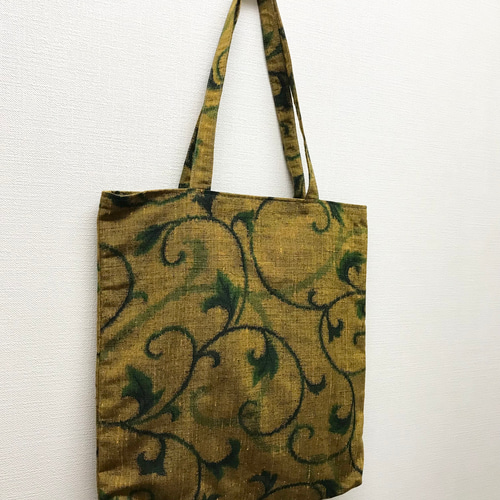 古着 ビンテージ エコバッグ 厚手 生地 袋 巾着 デッドストック 美品 1点物◇ジッパー保温保冷ワンちゃん海外エコバッグWトートバッグ