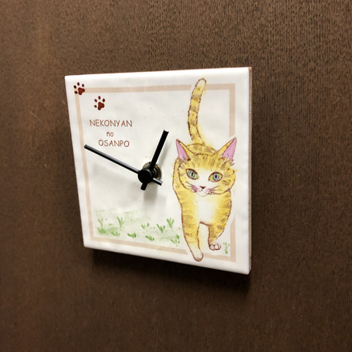 猫の絵、ものタイルに猫の絵を描いています。 猫の絵画 猫の絵 カード