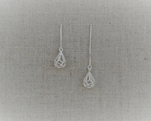 Himmeli ヒンメリ no.11 2.Himmeli Endecaedro Pequeño ヒンメリ 11面体 小 ピアス