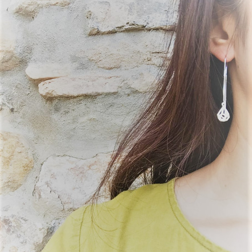 2.Himmeli Endecaedro Pequeño ヒンメリ 11面体 小 ピアス