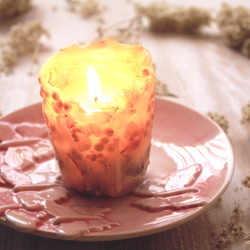 植物蠟燭 迷你  粉紅 第3張的照片