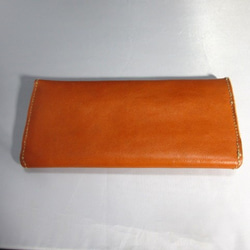 オレンジ色の長財布 5枚目の画像