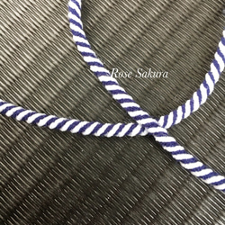 紫 ゴム入り紐 50㎝3本セット 2枚目の画像