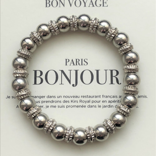 再値下げ】☆手元にトレンドを！☆シルバーボール ブレスレット（A