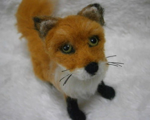 キタキツネさん 羊毛フェルト いーちゃん 通販 788149｜Creema