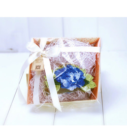 紫陽花のバンスクリップ （青） 4枚目の画像
