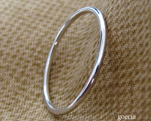 【プラチナ900】極細リング 13号 華奢 gem-stones_fine-ring-pt-1
