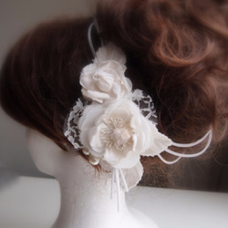 コード・葉つき*バラとアネモネのヘッドドレス 4枚目の画像