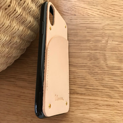 iphoneX，iphoneXS カバー 本革 4枚目の画像