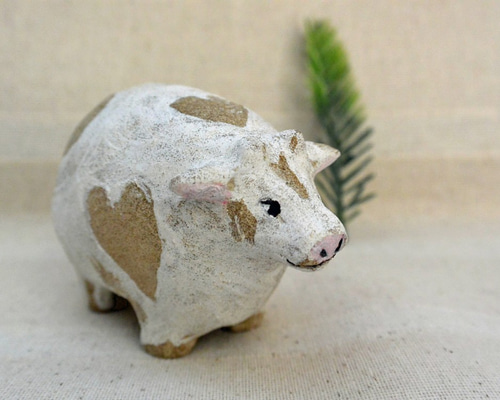 ハンギョドン　福をまねくよマスコット　うし　干支　ウシ年　陶器 置物 ハンギョドン 福をまねくよマスコット うし 干支 ウシ年 陶器