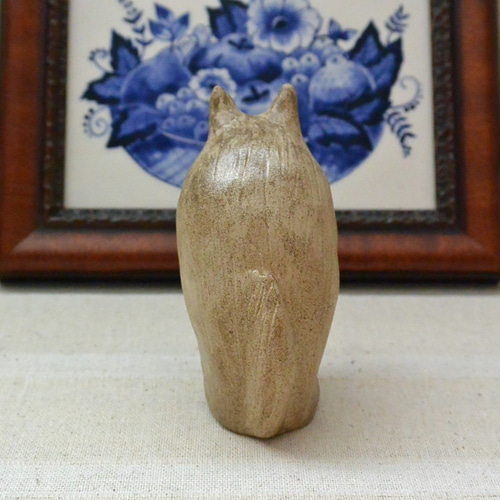 狼 陶器 置物 写真立て 狼 陶器 置物 写真立て