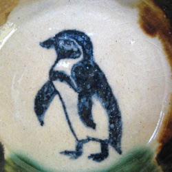 陶器　ペンギンのお皿　和陶芸 5枚目の画像
