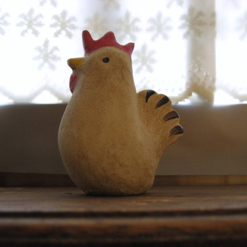 オーブン陶芸 来年の干支 鳥 ニワトリ 酉 置物 C その他置物 Shihoko