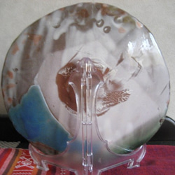 猫のお雛様　陶器の飾り皿　ちょっと幻想的な、ねこのおひな飾り 5枚目の画像