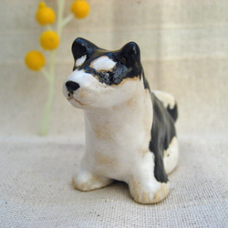 引き取り希望　陶器製犬の置物 白黒斑点 約60cm〜70cm 引き取り希望 陶器製犬の置物 白黒斑点 約60cm〜70cm