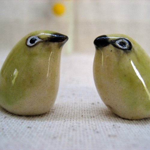 陶器製 鳥の置物 2羽セット 約20cm 小鳥 置物 陶器」の人気商品