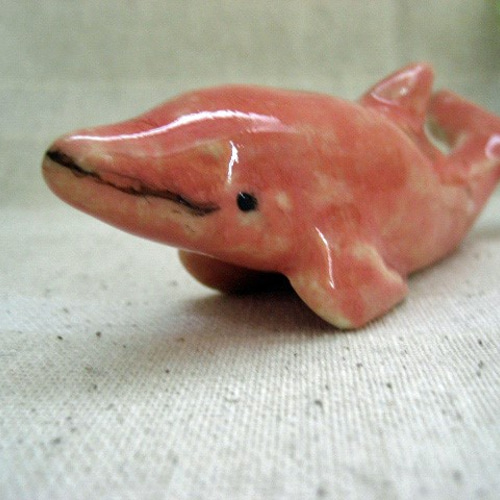 サカナ　魚　イルカ　クジラ　陶器　置物　インテリア　工芸品　美術品　A2977 サカナ 魚 イルカ クジラ 陶器 置物 インテリア 工芸品 美術品 A2977