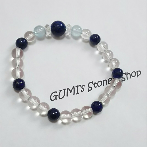 12月の誕生石×射手座の守護石】ラピスラズリ×ブルートパーズの