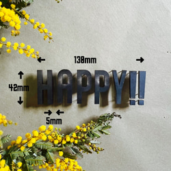 IRON ROGOPIN アイアンロゴピン「HAPPY‼︎」 4枚目の画像