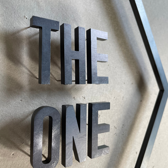 IRON ROGOPIN アイアンロゴピン「THE ONE」六角形枠 2枚目の画像