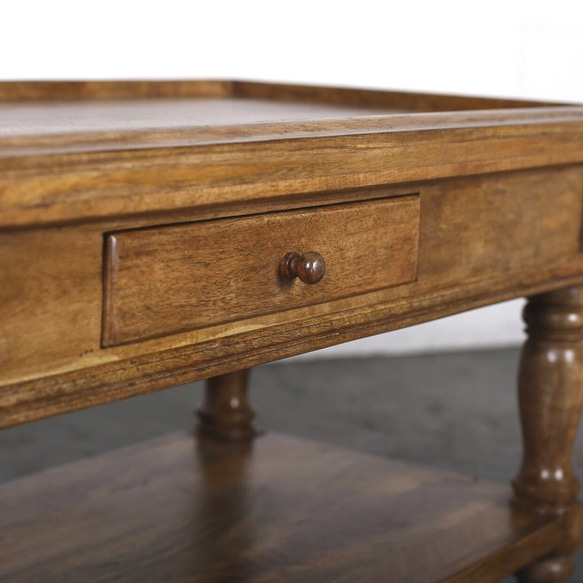 wooden antique coffee table / shelf 4枚目の画像