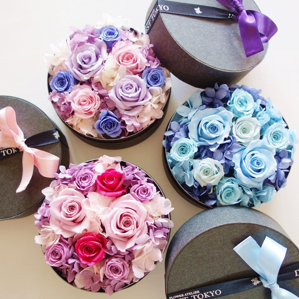 LUXURY BOX “Bluette des Fleurettes ”（PINK）花畑のようなフラワーボックス 3枚目の画像