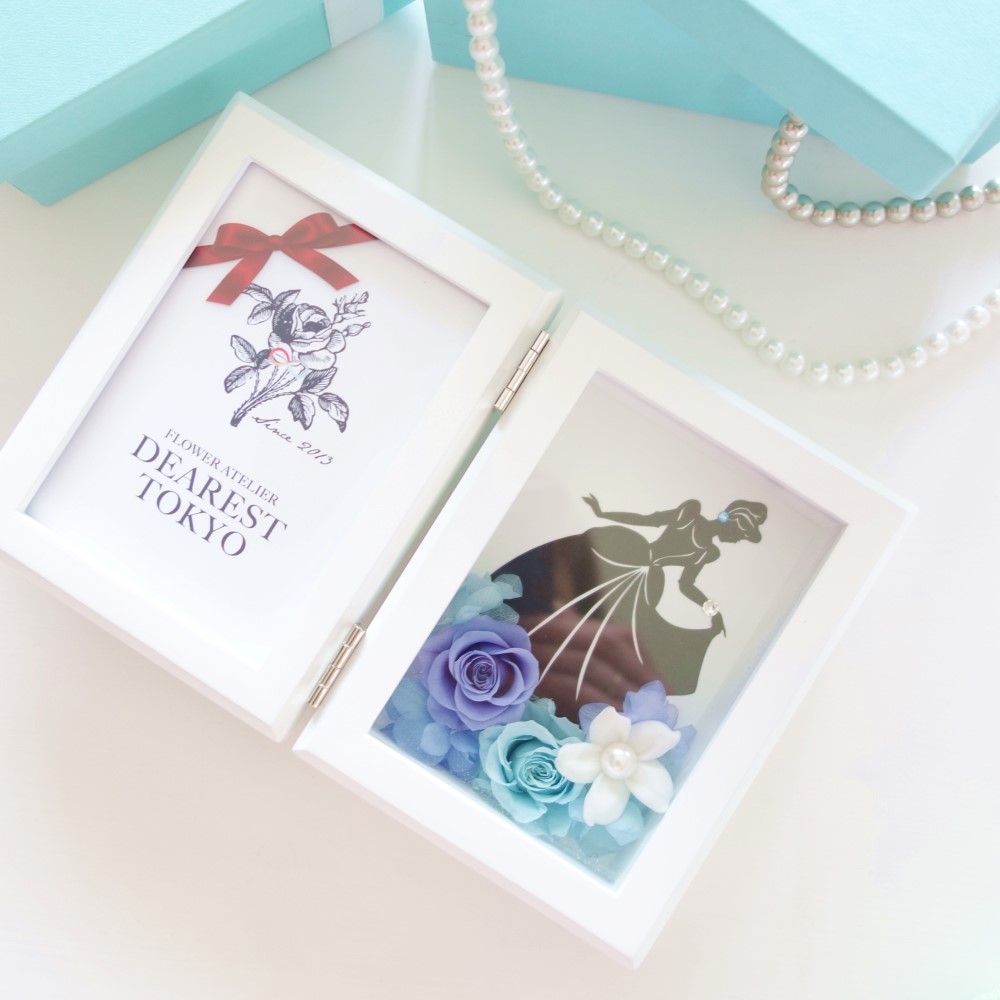 【C】フローラルプリンセス♡レーザーカットフレーム15枚♡コラージュ素材♡ MEMORIES “Cinderella” ♡切り絵×プリザーブドフラワー♡シンデレラの