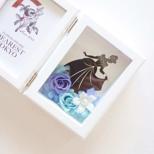 【A】フローラルプリンセス♡レーザーカットフレーム15枚♡コラージュ素材♡ MEMORIES “Cinderella” ♡切り絵×プリザーブドフラワー♡シンデレラの