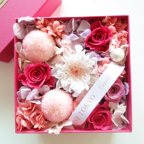 LUXURY BOX “Bisou”（PINK）サプライズフラワーボックス 3枚目の画像