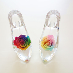 Cinderella “Dear・・・”　レインボーローズが彩るシンデレラのガラスの靴　 2枚目の画像