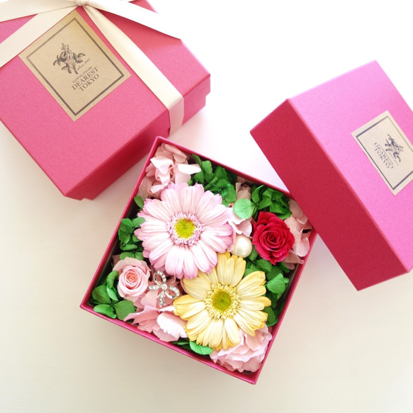LUXURY BOX　 “Jardin de fleurs” ☆２color☆《大人のフラワーギフト》サプライズフラワー 5枚目の画像