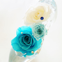 Cinderella　“Cinderella Blue”　お花で彩ったシンデレラのガラスの靴 2枚目の画像