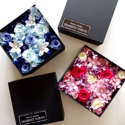 【送料無料】JEWELY BOX  “beauty”　お花をたっぷり詰め込んだサプライズフラワーボックス 2枚目の画像