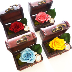 Design Flower “colorful trunk” 選べる４Color!カラフルなバラの小さな贈り物　 3枚目の画像