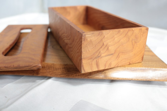 【木製ティッシュボックス】シンプルなBOXで手ごろなインテリアに 3枚目の画像