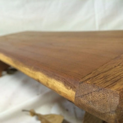 【テーブル】ケヤキ・スギ製：低めでシンプルなミニテーブル 4枚目の画像