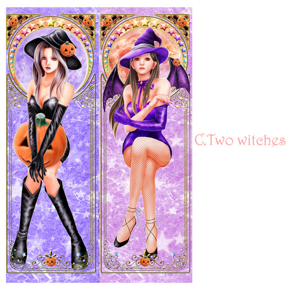 Trick or Treat☆ハロウィン　イラストポストカード5枚セット 3枚目の画像