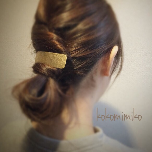 m.soeur エムスール バレッタ ヘアアクセサリー　真鍮 m.soeur エムスール バレッタ ヘアアクセサリー 真鍮