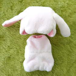 【made in rabbit field】キューポッシュサイズのうさちゃんロンパース（ロップイヤー） 3枚目の画像