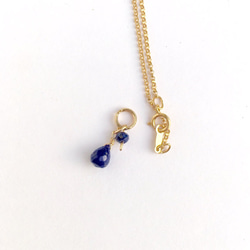 lapis lazuli necklace top 1枚目の画像