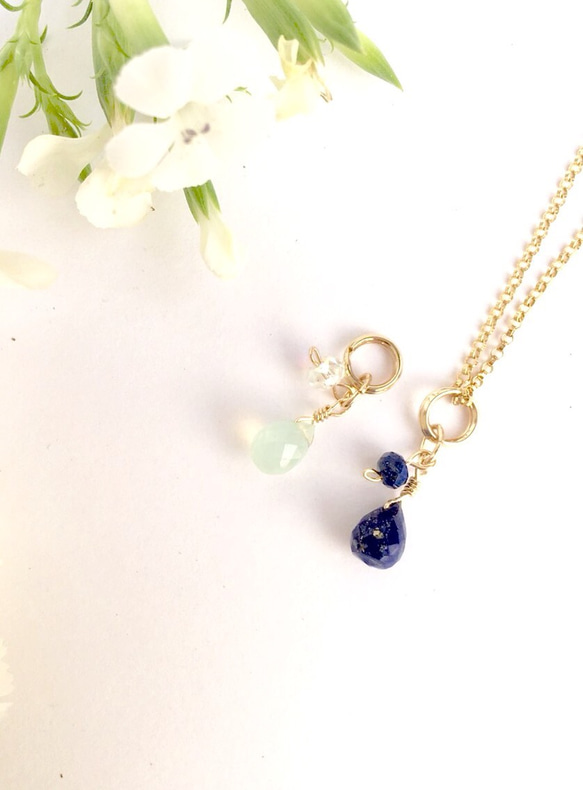 lapis lazuli necklace top 3枚目の画像
