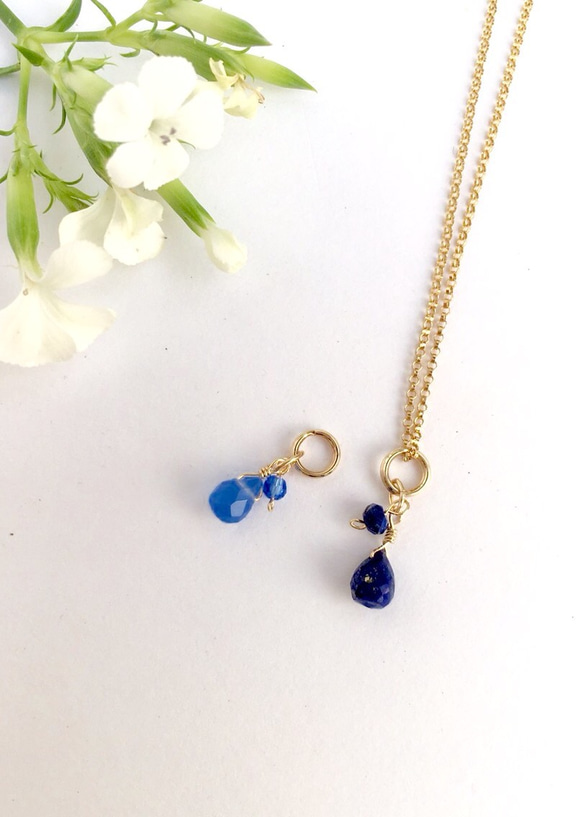 lapis lazuli necklace top 4枚目の画像