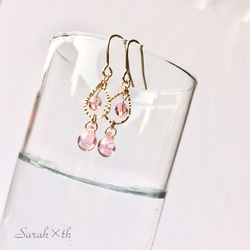 SWAROVSKI Crystal ＆ Czech beads ・pink！ 2枚目の画像