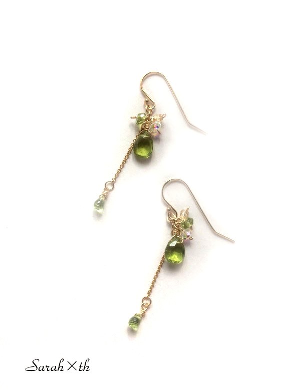 Creema限定 peridot no.3 & 14KGF .再販 1枚目の画像