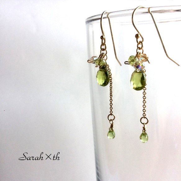 Creema限定 peridot no.3 & 14KGF .再販 2枚目の画像