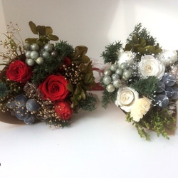 2020 christmas bouquet(white) 4枚目の画像