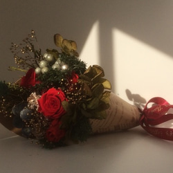 2020 christmas bouquet(red) 4枚目の画像