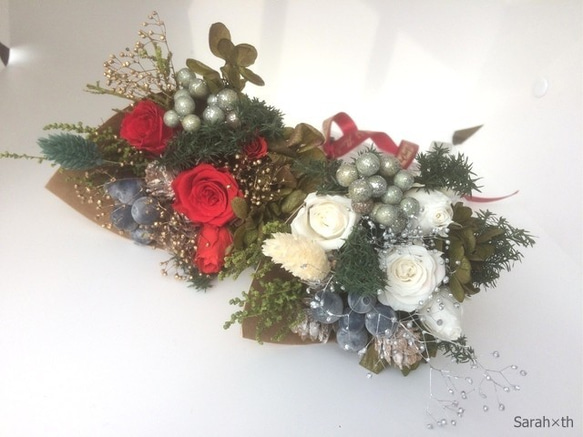 2020 christmas bouquet(red) 5枚目の画像