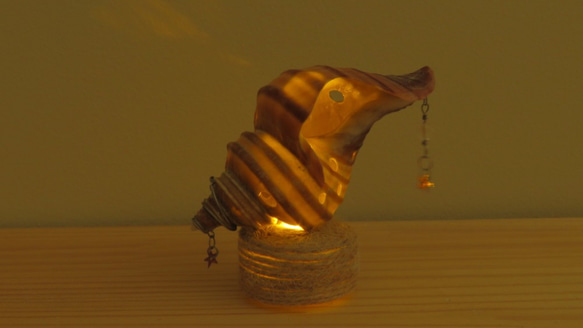 巻貝のミニランプ（電池式） 2枚目の画像