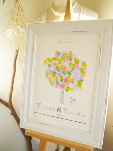 ウェディングツリー BANBI_A4サイズ/フレーム（ブラウン）セット